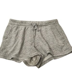 Oversized Grey and Black Speckled Sweatshorts